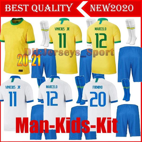 

2019 футбол джерси бразилии мужчины kit camiseta де futebol копа америка 2020 взрослые дети полный набор g.jesus ​​marcelo firmino виниций ф, Black;yellow