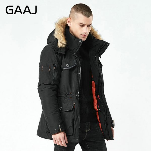 gaaj winter warm long parka mens fur collar down jacket men slim fit hooded thick clothing male casual coat outwear, Black
gaaj winter warm long parka mens fur collar down jacket men slim fit hooded thick clothing male casual coat outwear, Black
