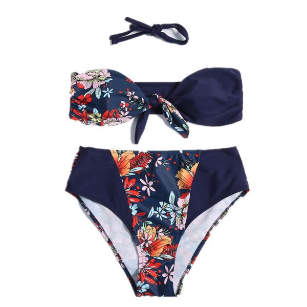 delicate european and american-style new womens digital printing bikini bow lace-up two-piece swimsuit, White;black
delicate european and american-style new womens digital printing bikini bow lace-up two-piece swimsuit, White;black