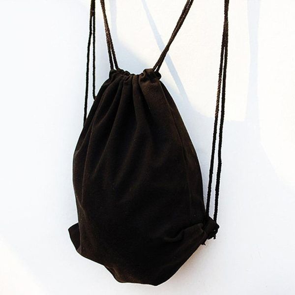 women canvas backpacks girls drawstring bag teenagers schoolbag female solid color sack bag black white shopping bags
women canvas backpacks girls drawstring bag teenagers schoolbag female solid color sack bag black white shopping bags