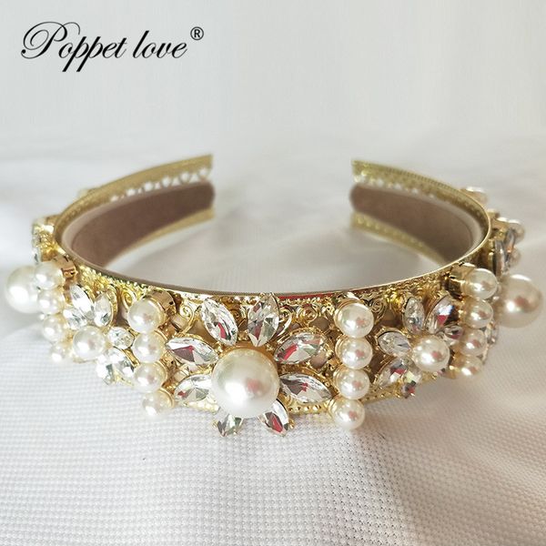 wholesale gold prom accessories baroque queen women crown round imperial medieval gold rhinestone tiara, Golden;white
wholesale gold prom accessories baroque queen women crown round imperial medieval gold rhinestone tiara, Golden;white