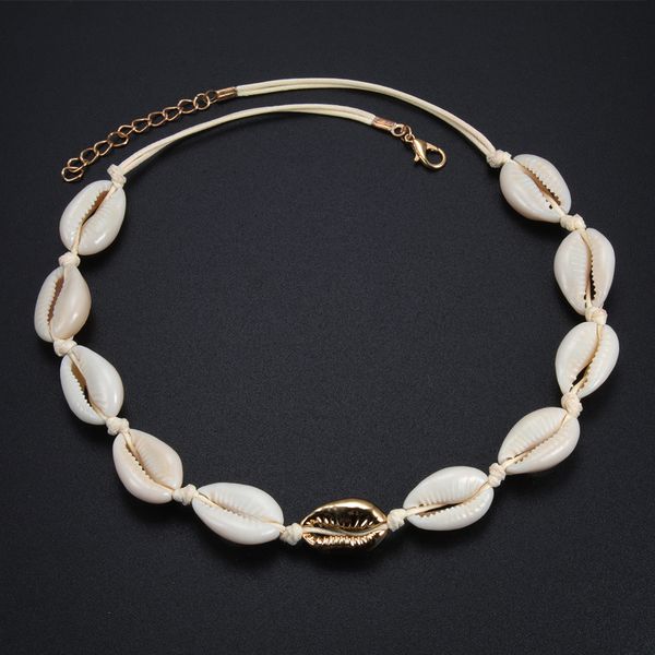 natural bohemia summer white shells choker rope chain necklace handmade knit charm girls women ocean beach jewelry lovers gift, Golden;silver
natural bohemia summer white shells choker rope chain necklace handmade knit charm girls women ocean beach jewelry lovers gift, Golden;silver