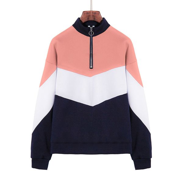 women's hoodies & sweatshirts womens sweater fleece shirt casual loose zipper contrast color stitching collar long sleeve 2xl, Black
women's hoodies & sweatshirts womens sweater fleece shirt casual loose zipper contrast color stitching collar long sleeve 2xl, Black