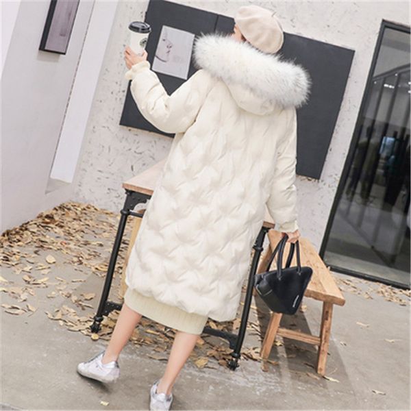 big fur new white fashion winter women's jacket down parka female warm winter coat hooded women outerwear, Black
big fur new white fashion winter women's jacket down parka female warm winter coat hooded women outerwear, Black