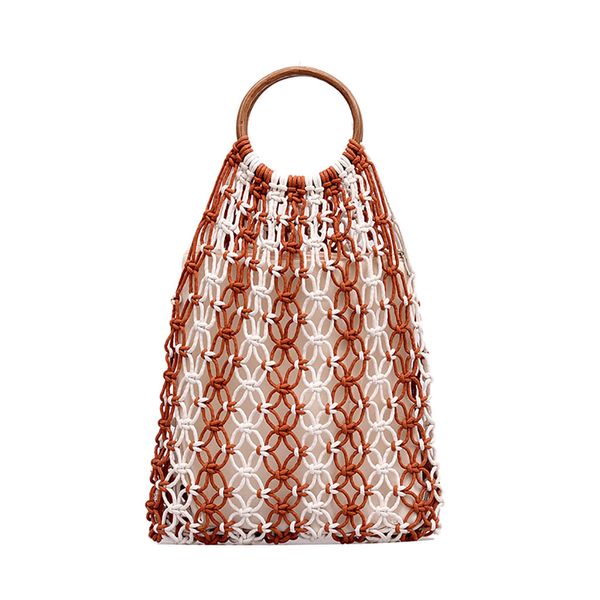 ring pattern kniting durable handbag round women's fashion retro woven shoulder bag solid color handbag woven bag beach
ring pattern kniting durable handbag round women's fashion retro woven shoulder bag solid color handbag woven bag beach