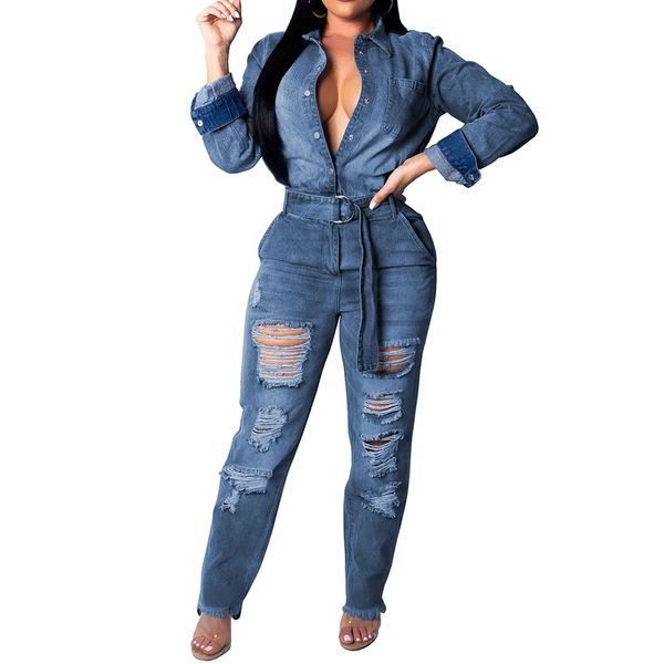2019 new womens holes blue long sleeve trousers denim jeans casual charms solid jumpsuit xxl size plus rompers ripped pant, Black;white
2019 new womens holes blue long sleeve trousers denim jeans casual charms solid jumpsuit xxl size plus rompers ripped pant, Black;white