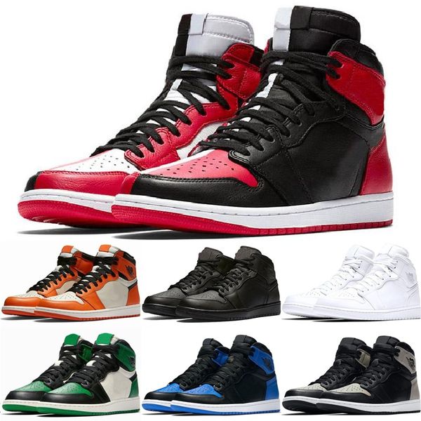 Mens 1 OG Men Basketball Shoes Gold Top3 Bred Banned Triple Black White Homage to Home Chicago AAA Quality Sport Sneakers Size 7-13
Mens 1 OG Men Basketball Shoes Gold Top3 Bred Banned Triple Black White Homage to Home Chicago AAA Quality Sport Sneakers Size 7-13