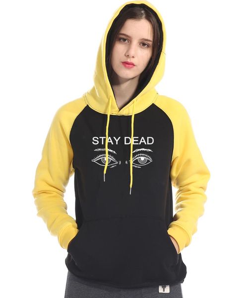 women 2019 pullovers autumn winter fashion hooded stay dead printed hoodies raglan sleeve fleece streetwear sweatshirts, Black
women 2019 pullovers autumn winter fashion hooded stay dead printed hoodies raglan sleeve fleece streetwear sweatshirts, Black