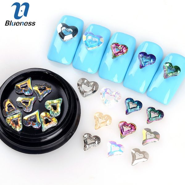 blueness 8pcs colorful heart rhinestones stud full beauty iridescent flakes crystal glass stones nail diy manicure decorations, Silver;gold
blueness 8pcs colorful heart rhinestones stud full beauty iridescent flakes crystal glass stones nail diy manicure decorations, Silver;gold