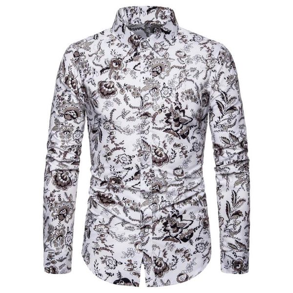 2020 men shirt summer slim loose hawaii long sleeve printed turn-down collar shirt blouse men clothes camisa masculina, White;black
2020 men shirt summer slim loose hawaii long sleeve printed turn-down collar shirt blouse men clothes camisa masculina, White;black