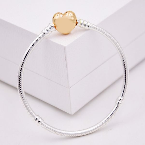 original gold color love heart clasp snake chain bracelet bangle fit 925 sterling silver bead charm bracelet diy europe jewelry, Golden;silver
original gold color love heart clasp snake chain bracelet bangle fit 925 sterling silver bead charm bracelet diy europe jewelry, Golden;silver