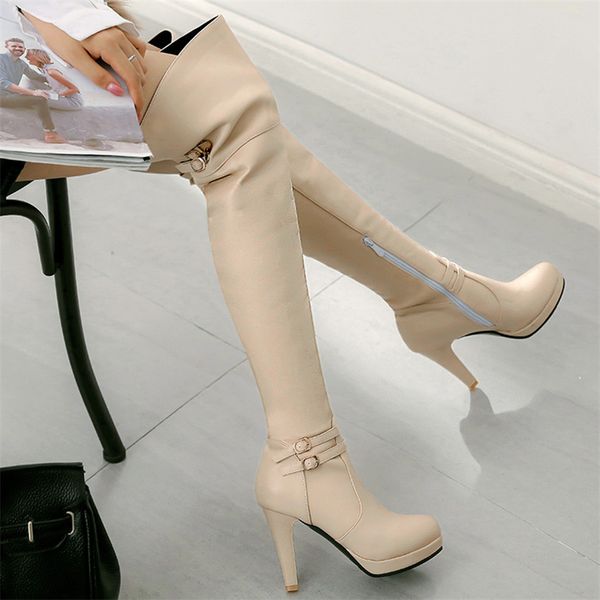 spring autumn platform high heels women over the knee boots woman thigh high boots botas plus size 32-40 41 42 43 44 45 46 47 48, Black
spring autumn platform high heels women over the knee boots woman thigh high boots botas plus size 32-40 41 42 43 44 45 46 47 48, Black