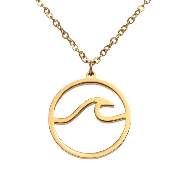 brand 2019 wave necklaces for women female stainless steel round shaped beach pendant necklaces collar jewelry gifts, Silver
brand 2019 wave necklaces for women female stainless steel round shaped beach pendant necklaces collar jewelry gifts, Silver