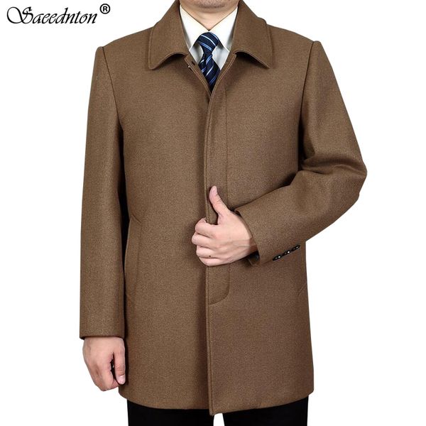 wool coat men 2020 autumn winter male business casual single-breasted solid woolen jackets men's fashion blend long overcoat 4xl, Black
wool coat men 2020 autumn winter male business casual single-breasted solid woolen jackets men's fashion blend long overcoat 4xl, Black