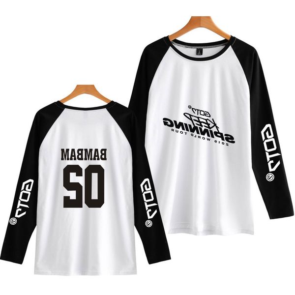 tour 2019got7 world patrol vocal concert wild joker spell shoulder long sleeves shirt men and women t shirts, Gray;blue
tour 2019got7 world patrol vocal concert wild joker spell shoulder long sleeves shirt men and women t shirts, Gray;blue