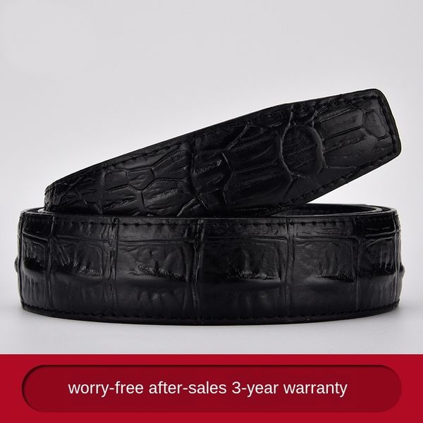 crocodile pattern pure cowhide genuine leather belt without head men's buckle without head automatic buckle men's belt, Black;brown
crocodile pattern pure cowhide genuine leather belt without head men's buckle without head automatic buckle men's belt, Black;brown