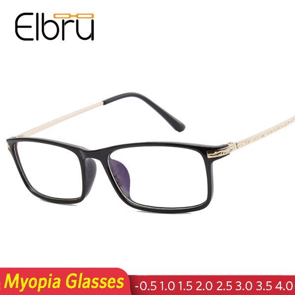 eblru ultralight finished myopia glasses men women fashion square metal frame myopic glasses shortsighted eyeglass -1.0 to -4.0, Black
eblru ultralight finished myopia glasses men women fashion square metal frame myopic glasses shortsighted eyeglass -1.0 to -4.0, Black