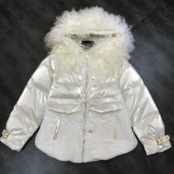 2019 winter down jacket new natural mongolian lamb fur sequin stitching vintage hooded coat warm cotton jacket short coat parka, Black
2019 winter down jacket new natural mongolian lamb fur sequin stitching vintage hooded coat warm cotton jacket short coat parka, Black