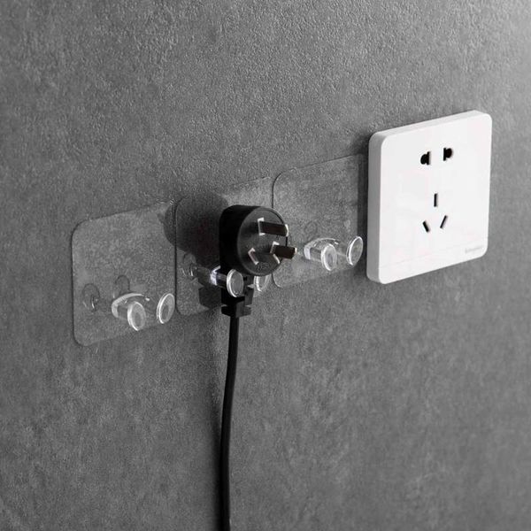 3pcs transparent plug socket holder wall adhesive hooks shaver phone holder hanger key wall hook minimalist
3pcs transparent plug socket holder wall adhesive hooks shaver phone holder hanger key wall hook minimalist