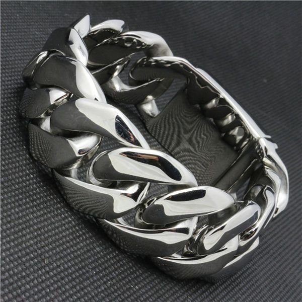 granny chic heavy thick fashion mens chain matte finish curb silver tone 316l stainless steel bracelet christmas gift, Black
granny chic heavy thick fashion mens chain matte finish curb silver tone 316l stainless steel bracelet christmas gift, Black
