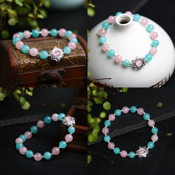 8 natural morganite diy bracelet mm colourful morgan with silver ornaments single circle crystal hand decorate, Black
8 natural morganite diy bracelet mm colourful morgan with silver ornaments single circle crystal hand decorate, Black