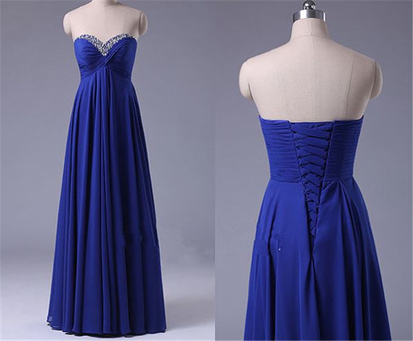 2019 charming royal blue long chiffon prom dresses beaded formal evening party dress bridesmaid wear party gown qc1360, Black
2019 charming royal blue long chiffon prom dresses beaded formal evening party dress bridesmaid wear party gown qc1360, Black
