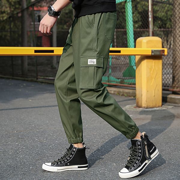 мужские брюки-карго хлопок drawstring jogger повседневные брюки многие карманы голеностопного пластинчатые черный серый хаки мода мужские бр, Black
мужские брюки-карго хлопок drawstring jogger повседневные брюки многие карманы голеностопного пластинчатые черный серый хаки мода мужские бр, Black