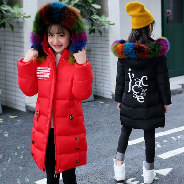 girls clothing parka cotton-padded outerwear coats 9 fashion winter children warm clothes multicolour fur collar jacket 3-14y, Blue;gray
girls clothing parka cotton-padded outerwear coats 9 fashion winter children warm clothes multicolour fur collar jacket 3-14y, Blue;gray