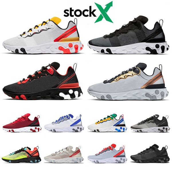 wholesale nik react element 55 87 mens womens running shoes black triple white off sail anthracite bred sport sneakers trainers
wholesale nik react element 55 87 mens womens running shoes black triple white off sail anthracite bred sport sneakers trainers