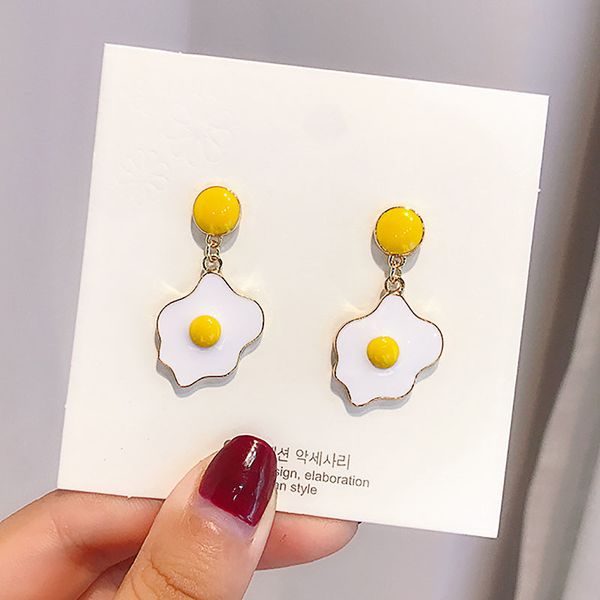 es1077 new creative personality earrings korea interest poached egg drop earrings irregular geometric delicate women jewelry, Silver
es1077 new creative personality earrings korea interest poached egg drop earrings irregular geometric delicate women jewelry, Silver