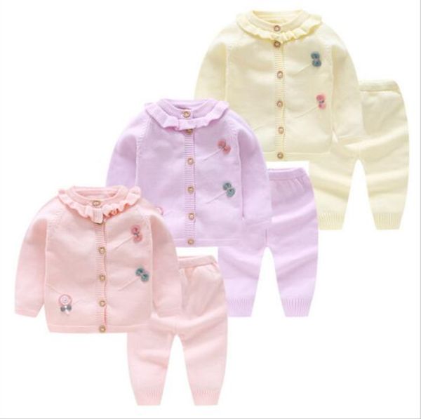 boutique girl knitted two piece sets ruffles collar knitted 100% cotton long sleeve cardigan + pants baby girl spring fall clothing sets, White
boutique girl knitted two piece sets ruffles collar knitted 100% cotton long sleeve cardigan + pants baby girl spring fall clothing sets, White