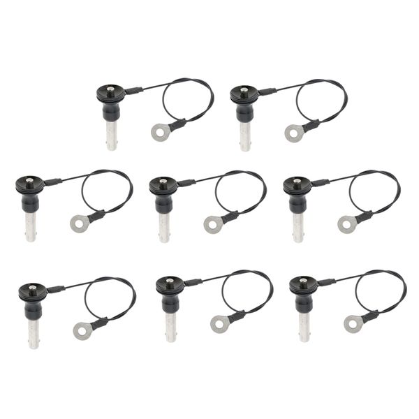 8 pieces stainless steel ball lock quick release pin push button fastener dia 8mm, anti-rust
8 pieces stainless steel ball lock quick release pin push button fastener dia 8mm, anti-rust