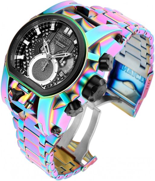 model 25212 - invicta men's watch swiss quartz reserve bolt zeus men 5040.d 1042 52mm multicolor stainless steel dual time zone, Slivery;brown
model 25212 - invicta men's watch swiss quartz reserve bolt zeus men 5040.d 1042 52mm multicolor stainless steel dual time zone, Slivery;brown