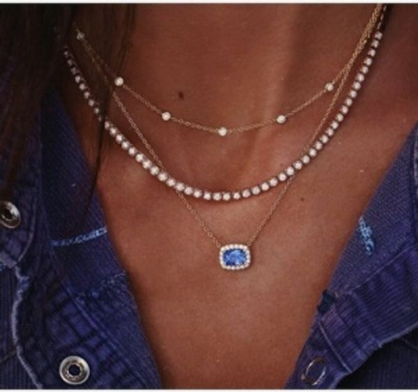 maxi big fashion street shoot personality popular new women's diamond chain multi-layer necklace party accessories, Silver
maxi big fashion street shoot personality popular new women's diamond chain multi-layer necklace party accessories, Silver
