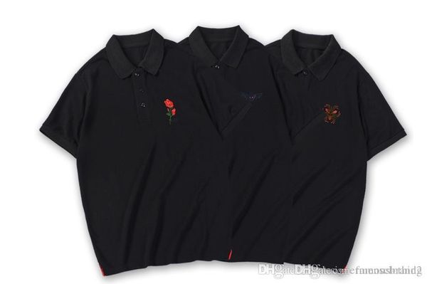 mens подросток вышивки рубашки поло лето turn воротник rose паук дизайнер polos тройники, White;black
mens подросток вышивки рубашки поло лето turn воротник rose паук дизайнер polos тройники, White;black
