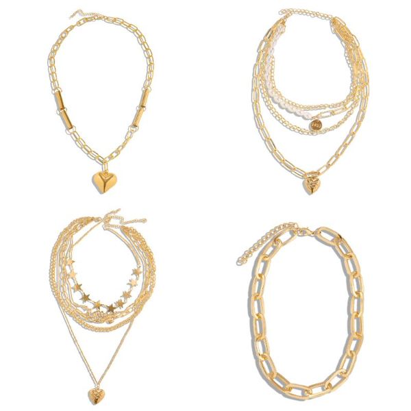 miwens vintage metal chians pendant necklaces for women romantic heart necklace set factory directly jewelry, Silver
miwens vintage metal chians pendant necklaces for women romantic heart necklace set factory directly jewelry, Silver