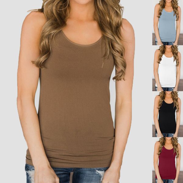 klv women casual o-neck sling solid color tank vest feminine new arrival casual ladies tee trend tank 4.17, White
klv women casual o-neck sling solid color tank vest feminine new arrival casual ladies tee trend tank 4.17, White