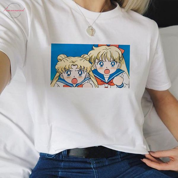 sailor moon usagi harajuku kawaii cartoon t shirt women cute cat anime tshirt fashion tshirt 90s graphic tees female, White
sailor moon usagi harajuku kawaii cartoon t shirt women cute cat anime tshirt fashion tshirt 90s graphic tees female, White