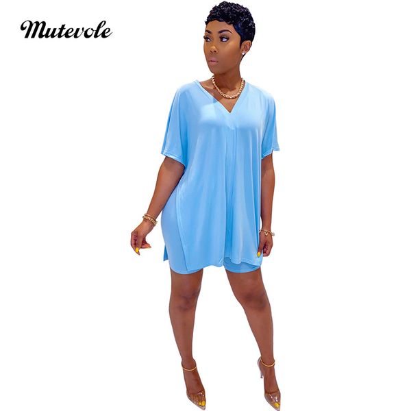 mutevole casual summer plain two piece sets women v neck high split shirt 2 piece short set female solid color 2pcs outfits, White
mutevole casual summer plain two piece sets women v neck high split shirt 2 piece short set female solid color 2pcs outfits, White
