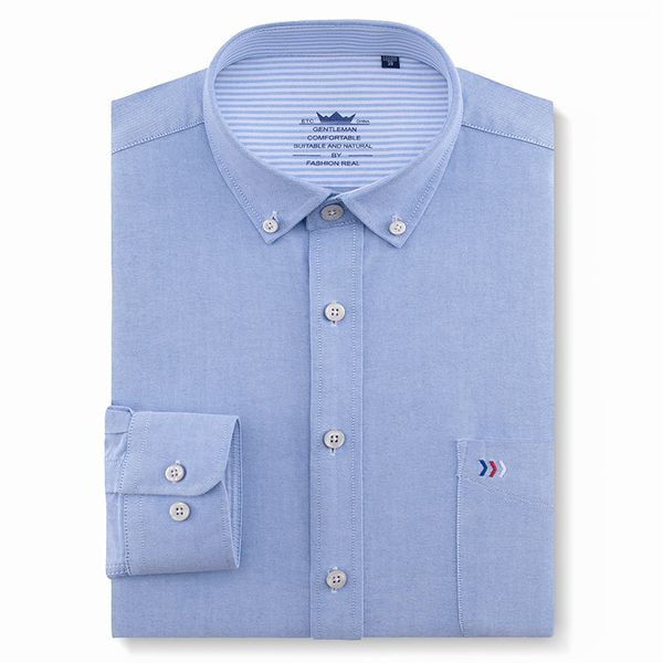 men's regular-fit solid oxford cotton dress shirts patch single pocket long sleeve casual male workwear button-collar shirt, White;black
men's regular-fit solid oxford cotton dress shirts patch single pocket long sleeve casual male workwear button-collar shirt, White;black