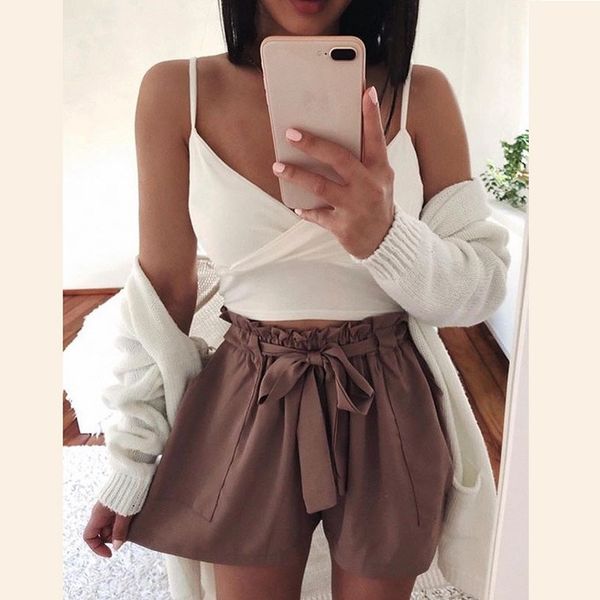loose soft casual cotton linen shorts women 2020 summer solid color high waist ruffle shorts fashion women lace up trousers, White;black
loose soft casual cotton linen shorts women 2020 summer solid color high waist ruffle shorts fashion women lace up trousers, White;black