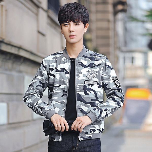 men's jackets spring and autumn style men baseball collar camouflage pure cotton coat youth origional hong wave jacket, Black;brown
men's jackets spring and autumn style men baseball collar camouflage pure cotton coat youth origional hong wave jacket, Black;brown