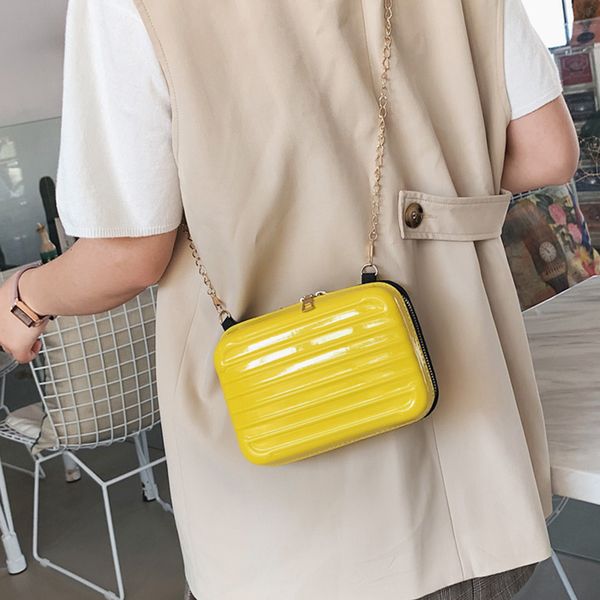 new style women luggage bag soft shell square handbag shoulder zipper chain square bag
new style women luggage bag soft shell square handbag shoulder zipper chain square bag