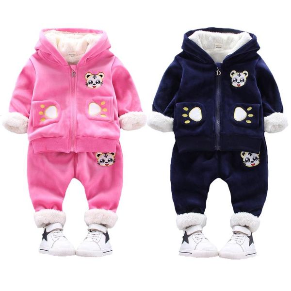 thick plush warm toddler baby boys clothing set winter cartoon tiger clothing sets for boys hoodies jacket and pants kids suit, White 
thick plush warm toddler baby boys clothing set winter cartoon tiger clothing sets for boys hoodies jacket and pants kids suit, White