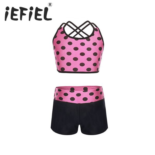 iefiel kids children girls dancewear clothes girls tankini polka dots tank with bottoms for ballet dance perform gym workout, Black;red
iefiel kids children girls dancewear clothes girls tankini polka dots tank with bottoms for ballet dance perform gym workout, Black;red