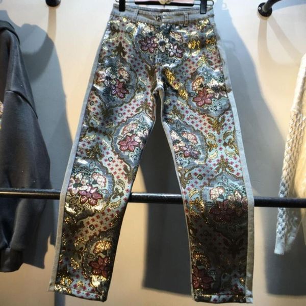 ab face stitching jeans women high waist 2020 spring autumn new fashion dill printed denim casual pants, Blue
ab face stitching jeans women high waist 2020 spring autumn new fashion dill printed denim casual pants, Blue