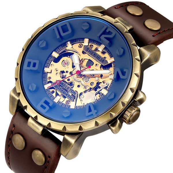 golden skeleton automatic watches luxury hand-winding mechanical watch men brand sports watch for men male clock reloj, Slivery;brown
golden skeleton automatic watches luxury hand-winding mechanical watch men brand sports watch for men male clock reloj, Slivery;brown