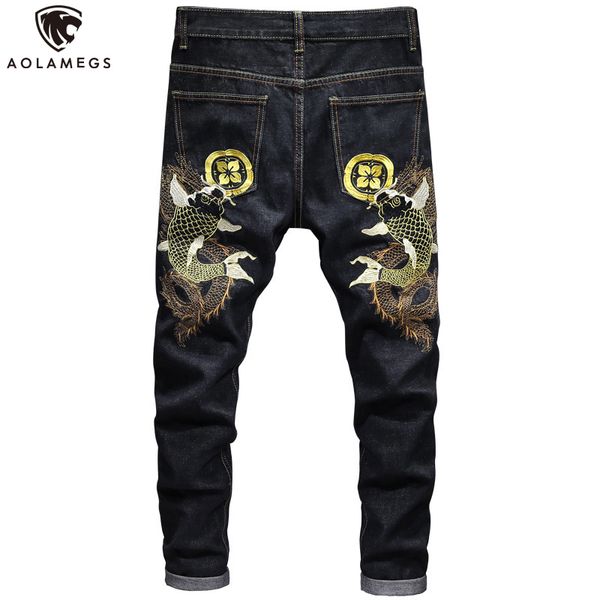 aolamegs jeans men hip hop back embroidery solid color denim pants casual slim fit trouser spring high street fashion streetwear, Blue
aolamegs jeans men hip hop back embroidery solid color denim pants casual slim fit trouser spring high street fashion streetwear, Blue