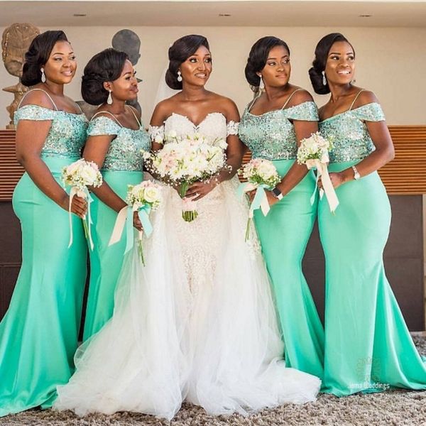2020 mint green african off the shoulder mermaid bridesmaids dresses floor length sleeveless black girl wedding guest prom dress bm1951, White;pink
2020 mint green african off the shoulder mermaid bridesmaids dresses floor length sleeveless black girl wedding guest prom dress bm1951, White;pink