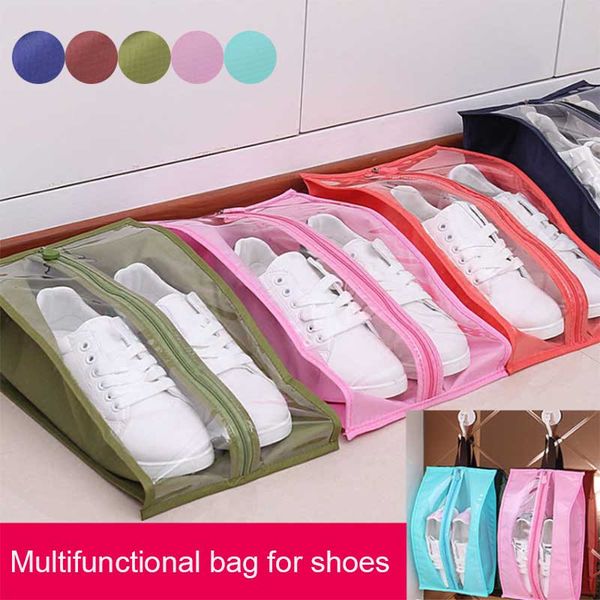 portable organizer shoes storage bag pvc waterproof dustproof hanging save space closet rack hangers travel supplies c44
portable organizer shoes storage bag pvc waterproof dustproof hanging save space closet rack hangers travel supplies c44